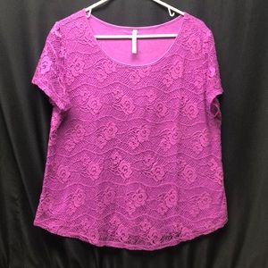3 For $21 🙀 Chico’s Purple Lace Short Sleeve